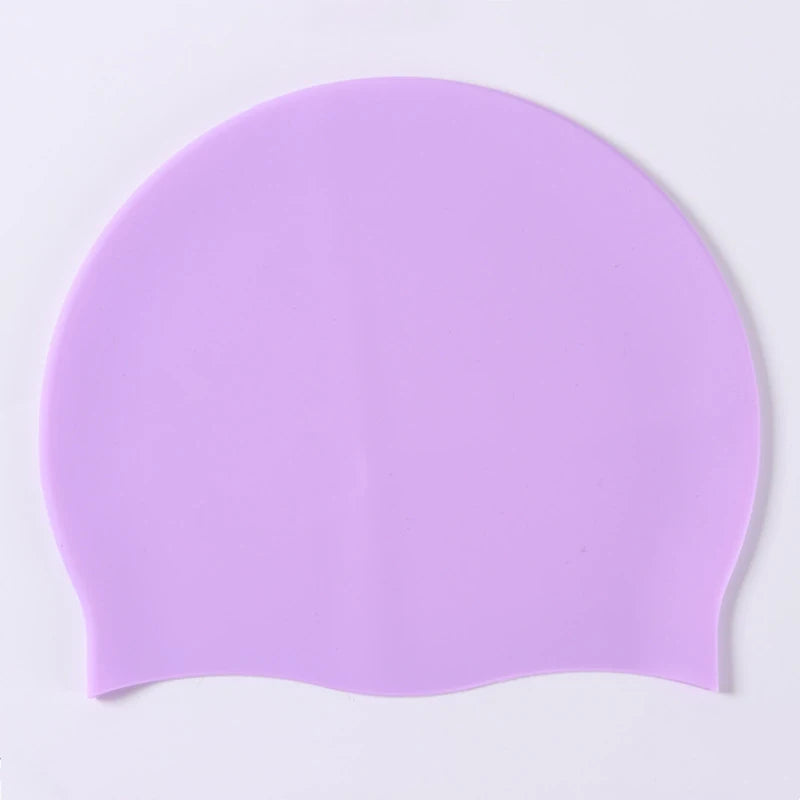 Silicone World Silicone Swimming Cap Men Women Long Hair Waterproof Color Sports High Elastic Adults Swim Pool Hat Diving Hat