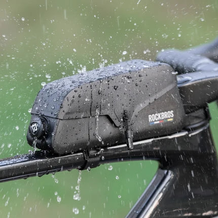 Bolsa de Tubo Superior ROCKBROS Road to Sky – Magnética, Impermeable y con Soporte Móvil para MTB y Carretera